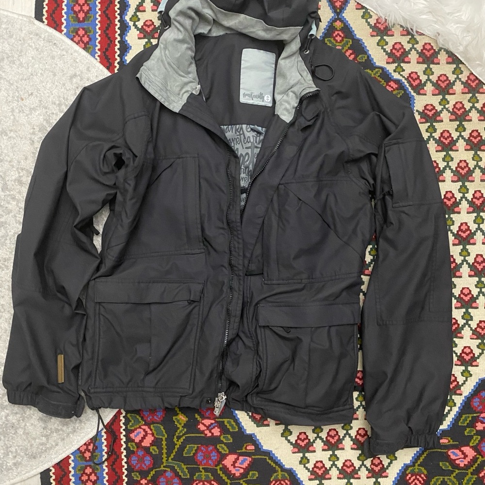 15 Pocket Snowboard Gray Jacket